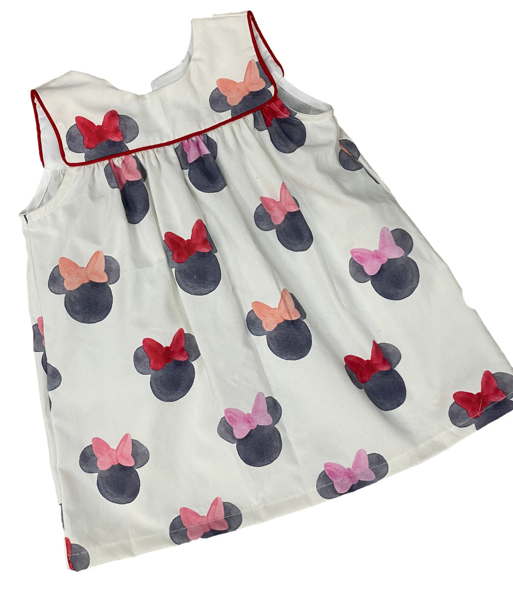 RTS - Elizabeth Dress - Girl Watercolor Mouse – The Pink Pelican