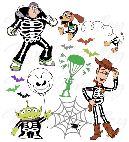 Halloween - Skeleton Toys - Digital
