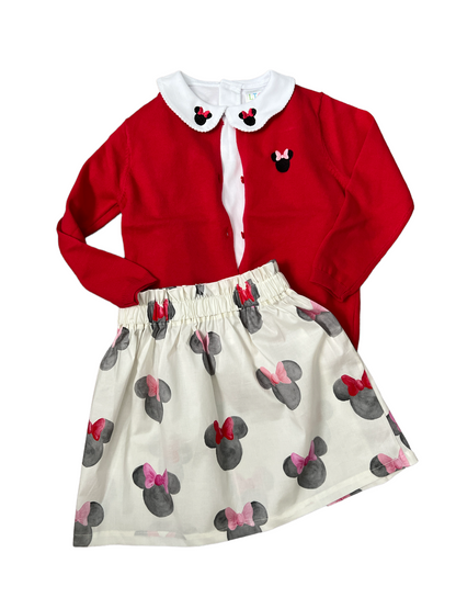 Peter Pan Collar Double Minnie/Minnie Name - LONG