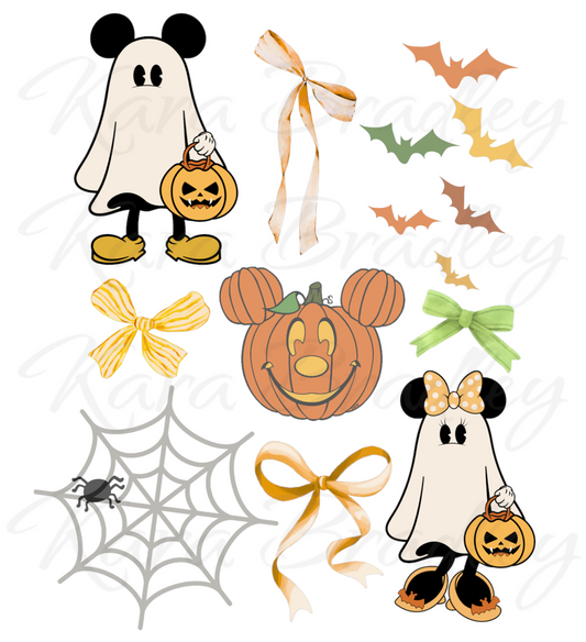 Halloween - Ghost Girl Mouse - Digital